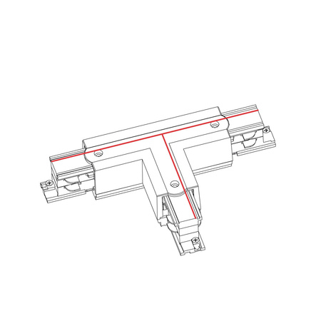 CTLS POWER T CONNECTOR LEFT -1 WHITE (T-L1) 8243