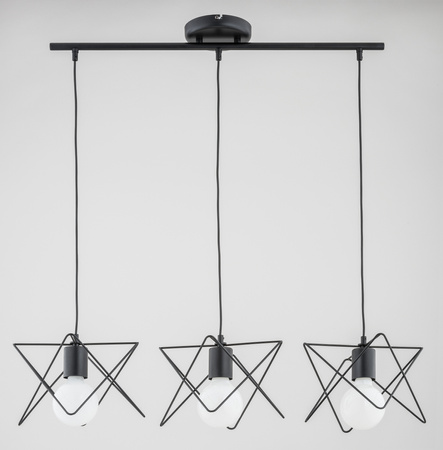 Lampa wisząca ALFA TIMLA CZARNA 3xE27 20cm | 62149