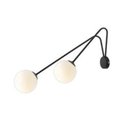 Aldex Nowoczesny Kinkiet HOLM 2 1082D1_L 2x E14 | czarny