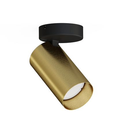 Reflektor sufitowy natynkowy MONO I SOLID BRASS wys. 10,5cm GU10 | mosiężny 7778