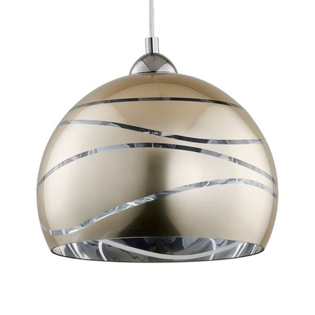 Lampa wisząca ALFA NARVI CHROM 1xE27 30cm | 60424