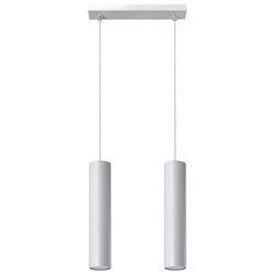 Lampa Wisząca LAGOS 2 Biała stal, GU10, 2 x 40W, SL.0324