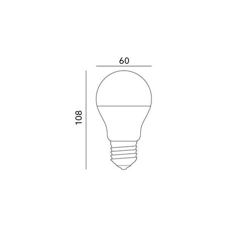 Żarówka LED E27 GS 10W barwa ZIMNOBIAŁA LED2B