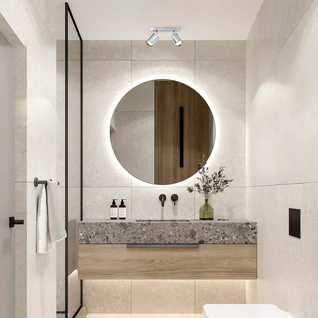 Lampa sufitowa, spot Belize 2, chrom, 2x50W GU10, IP44