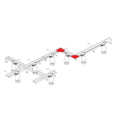 Łącznik kątowy PROFILE RECESSED L-CONNECTOR WHITE 8970