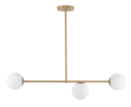 Lampa sufitowa, szklane kule G9 12W GAMA 3 szer. 86cm | złoty