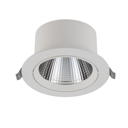 Lampa punktowa podtynkowa EGINA LED szer. 14cm 15W barwa ciepła 3000K | biały 10555