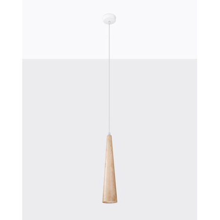Lampa wisząca SULA , naturalne drewno/biały, 1x40W GU10, SL.1100