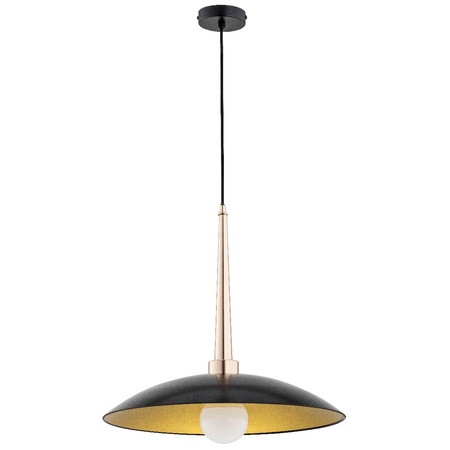 Lampa wisząca ALFA VELIAN CZARNA 1xE27 48cm | 60918