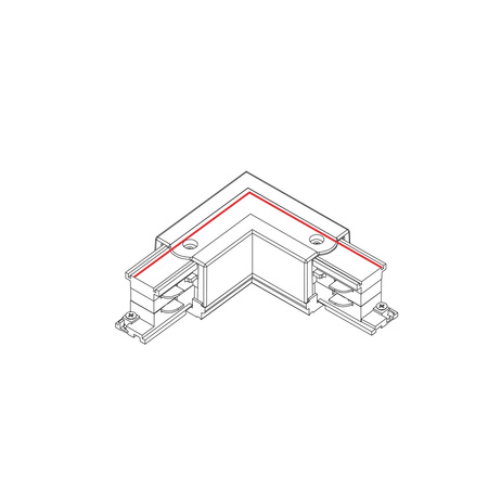 Łącznik kątowy lewy 90 stopni CTLS POWER L CONNECTOR LEFT WHITE (L-L) biały