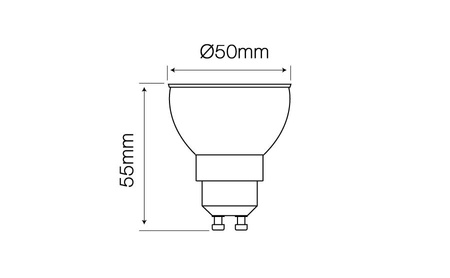 Żarówka LED GU10 7W ciepła 2700K Ledline 630Lm