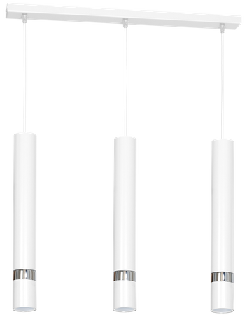 Lampa wisząca JOKER, MLP1348, biały/chrom, 3x8W GU10