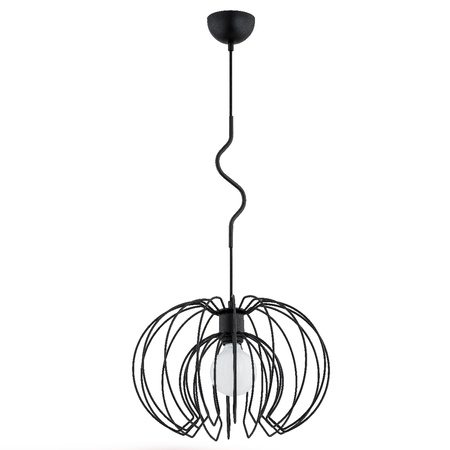 Lampa wisząca ALFA KIWI CZARNA 1xE27 36cm | 60602