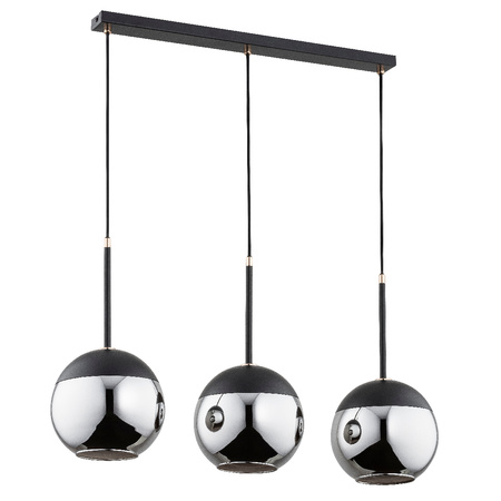Lampa wisząca ALFA VOLDA CZARNA 3xE27 20cm | 62158