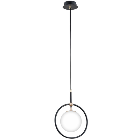 Lampa wisząca ALFA AKIRA CZARNO-BIAŁA 1xE14 24cm | 60928