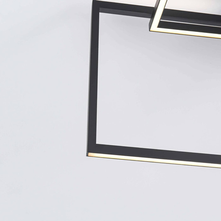 Lampa sufitowa Frame 3D, czarna, 60W LED, barwa neutralna 4000K
