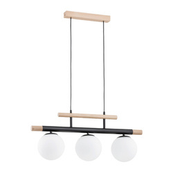 Lampa wisząca ALFA TRENDY DREWNIANA 3xE14 66cm | 63087