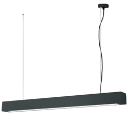 Lampa liniowa wisząca IBROS 93cm 24W LED zmienna barwa CCT | czarny