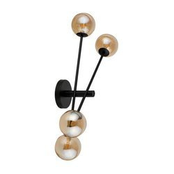 Lampa ścienna, kule ORO KINKIET POCZWÓRNY bursztynowy 32090