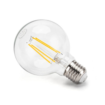 Żarówka FILAMENT LED E27 8W ciepła 2700K G80