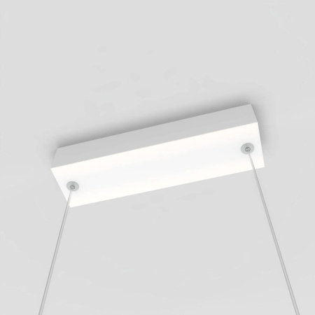 Lampa wisząca MIRROR, duża, biała, 50W LED, barwa ciepła 3000K, IP44