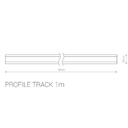 Szyno-przewody  PROFILE TRACK 1m 9448