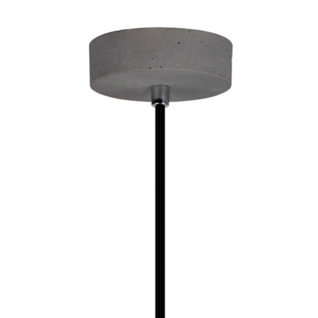 Lampa wisząca Amory 1xE27 Max.60W Szary Beton/Czarny Kabel Tkaninowy