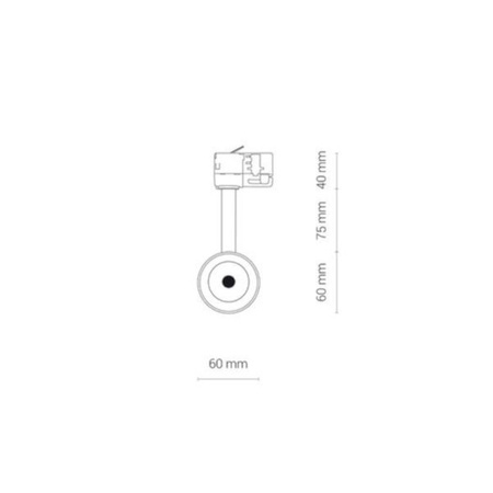 Reflektor do szyny 3 fazowej CTLS MILO LED WHITE 15W, neutralna 4000K" 8765