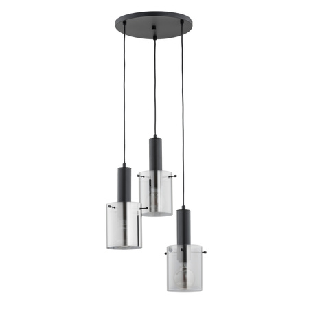 Lampa wisząca ALFA CELIA CZARNA 3xE27 38cm | 62414