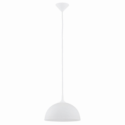 Lampa wisząca ALFA ALBERT BIAŁA 1xE27 30cm | 9192