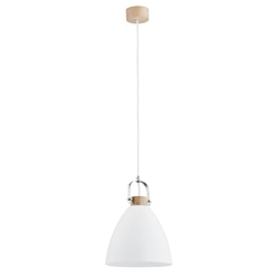 Lampa wisząca ALFA HERMINA DREWNIANA 1xE27 22cm | 9642