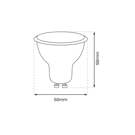 Żarówka LED 6,5W GU10 4000K neutralna