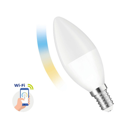 Żarówka świecowa LED 5W E-14 230V CCT WI-FI/BT SMART