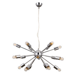 Lampa wisząca THEO śr. 64cm 18xE27 | chrom