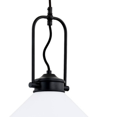 Lampa wisząca zwis MERIN czarny/biały śr. 30cm