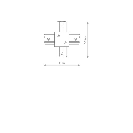 Łącznik PROFILE RECESSED x CONNECTOR biały 8836