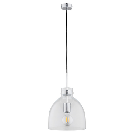 Nowoczesna lampa sufitowa CLOGGER I chrom śr. 26cm