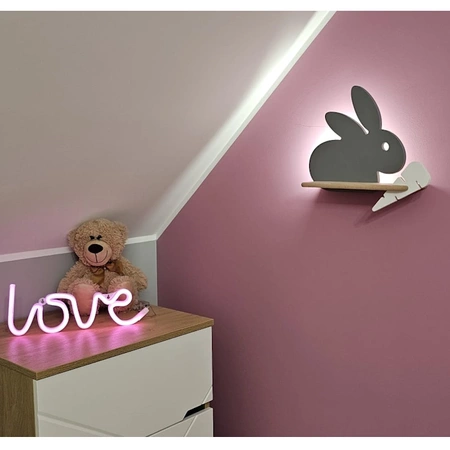 Lampka do pokoju dziecka dla nastolatka LOVE NEON LED na baterie