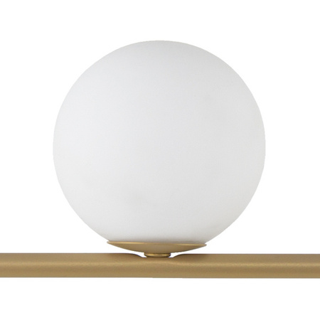 Lampa sufitowa, szklane kule G9 12W GAMA 3 szer. 86cm | złoty