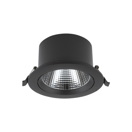 Lampa punktowa podtynkowa EGINA LED szer. 14cm 15W barwa ciepła 3000K | czarny 10557