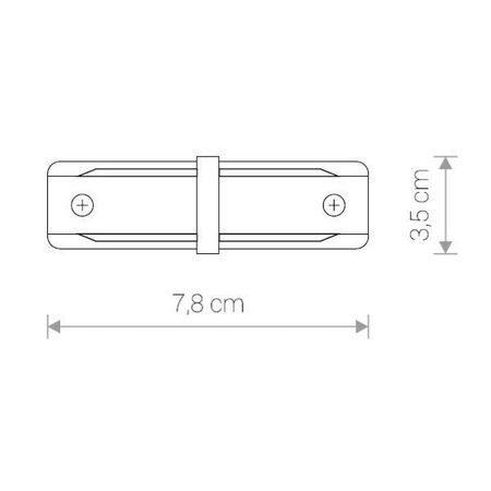 Łącznik wzdłużny PROFILE STRAIGHT CONNECTOR czarny 9453