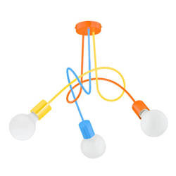 Lampa sufitowa ALFA TANGO KOLOROWA 3xE27 48cm | 28263