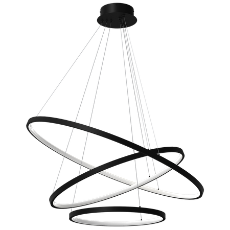 Lampa wisząca ROTONDA, czarna, 93W LED, barwa neutralna 4000K, ML7945