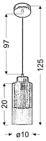 Lampa wisząca LIBANO 31-51646 srebrna 1x60W E27