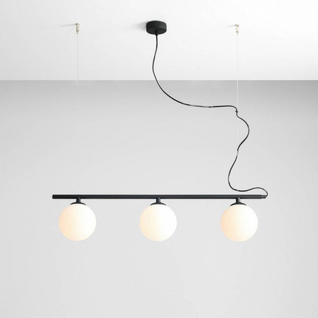 Aldex Lampa wisząca BERYL 3, 1006E_1, czarny/biały, 3x40W E14