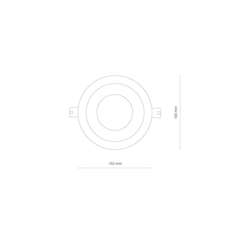 Downlight lampa sufitowa wpuszczana KEA 30W LED 3000K IP44 | biała 8771