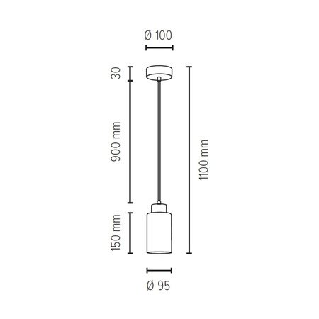 Lampa wisząca Bosco 1xE27 maks. 60W drewno brzozowe/białe szkło/przezroczysty kabel PVC