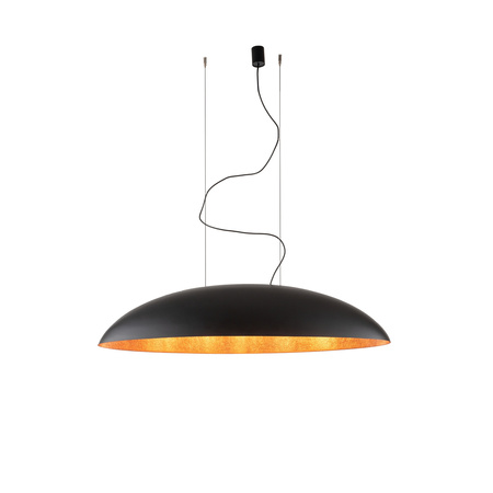 Lampa wisząca CANOE dł. 117cm 40W 5xE27 | czarny/miedziany