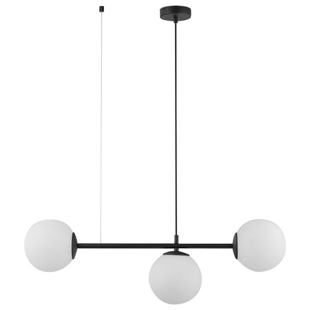 Stylowa lampa sufitowa kula CELESTE 3x E27 60W dł. 80cm | czarny 6218