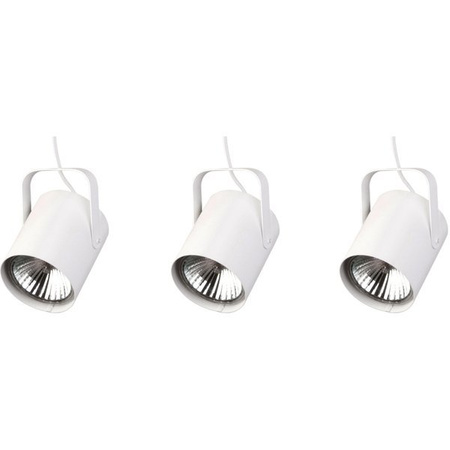 Lampa wisząca listwa FLESZ E27 3 ZWIS biały 31150